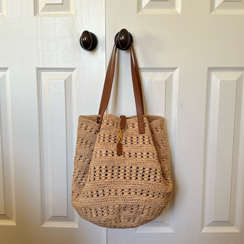 COPY - YSL Raffia medium Panier Tote